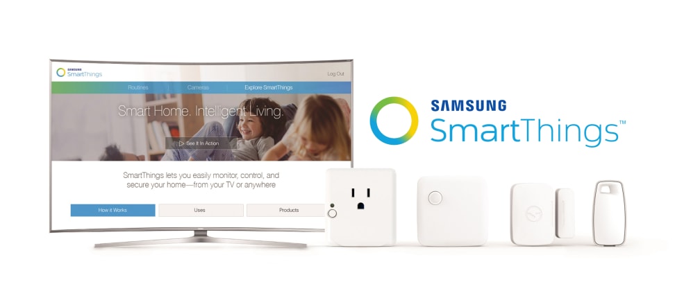 Samsung SmartThings SUHD TV app and SmartThings sensors