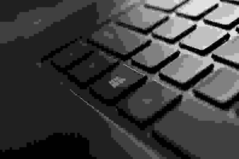 A photograph of the Samsung ATIV Book 9 2014 Edition's Windows key.