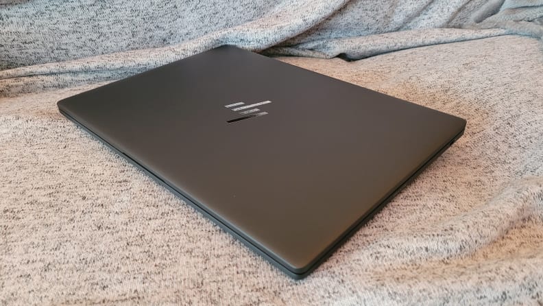 The HP Dragonfly closed with the logo being visible.