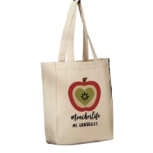Product image of Teacher’s Icons Personalized Teacher Canvas Tote Bags
