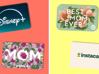 A selection of the best Mother's Day gift cards including Disney+, Target, and Instacart.