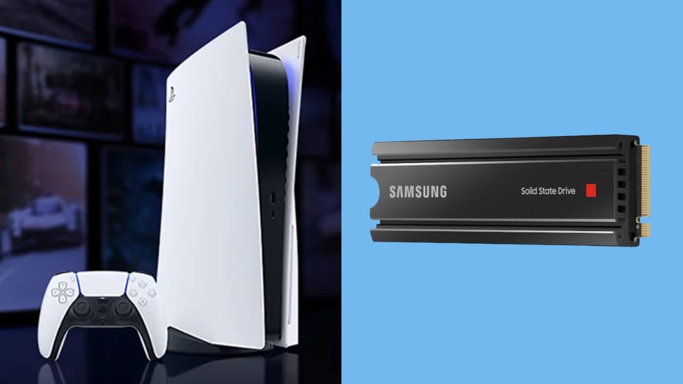 The Sony Playstation 5 and the Samsung 980 Pro.