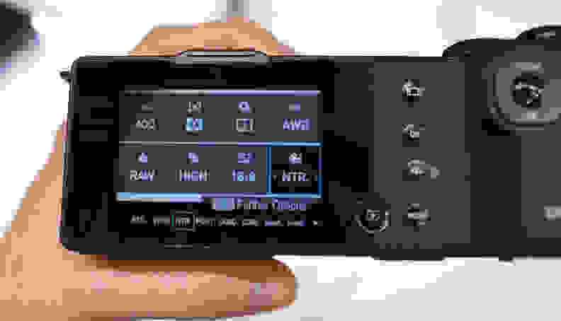 The menu on the DP1 Quattro is well-organized, but the buttons beside the LCD are tough to reach with your thumb.