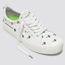 Product image of Cariuma OCA Low Earth Day Embroidered Off-White Canvas Sneaker