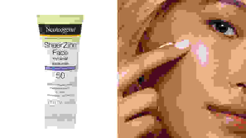 The Neutrogena Sheer Zinc Face Mineral Sunscreen.