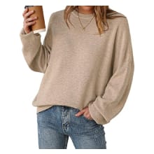 Product image of Women's Wool Blend Oversized Crewneck Casual Sweater