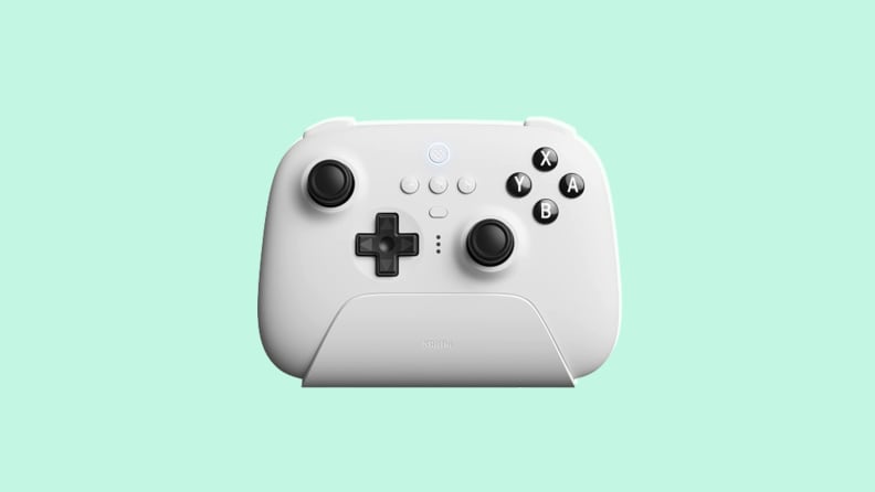8BitDo Ultimate Bluetooth controller with charging dock