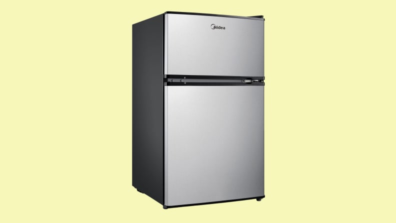 WANAI 3.5 Cu Ft Two Door Compact Refrigerator with Freezer,Blue 