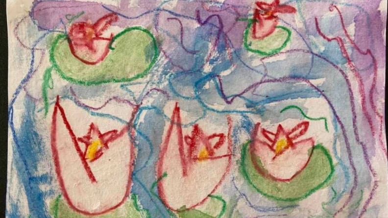 Watercolor picture created by child.