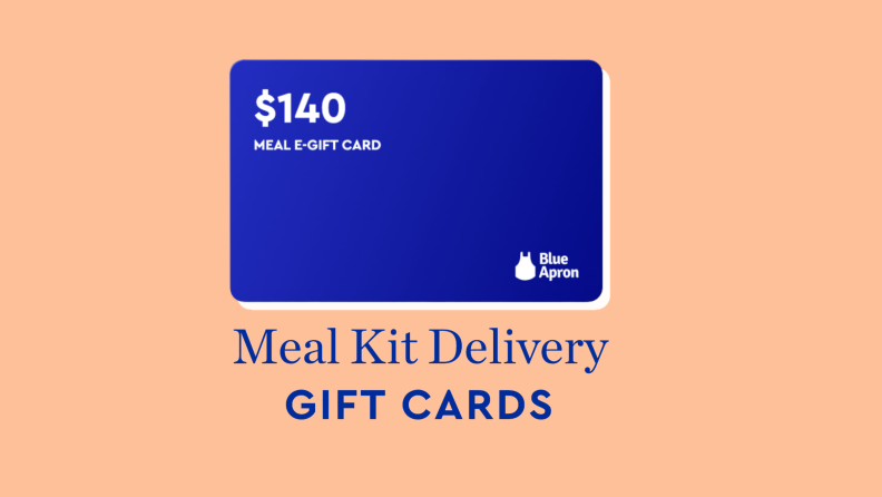 A Blue Apron gift card.