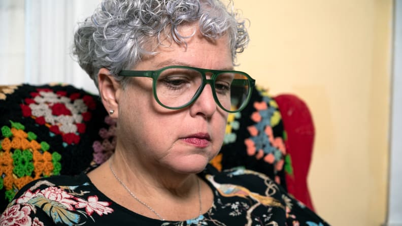 The author wearing a pair of reading glasses from Look Optic