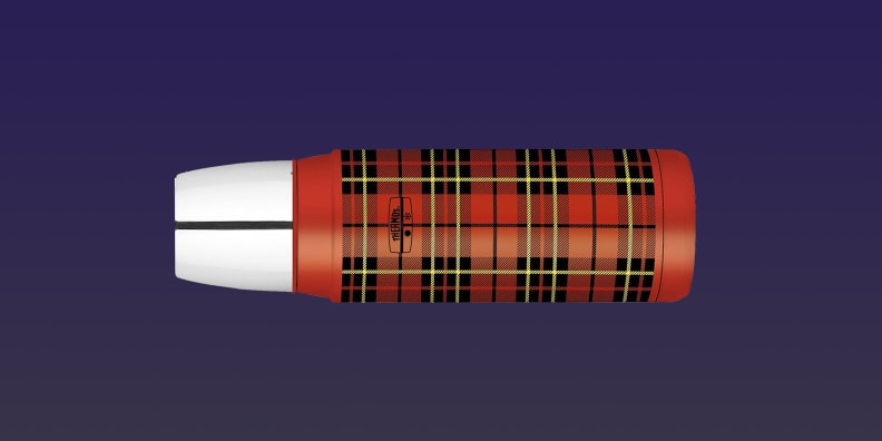 Plaid Thermos