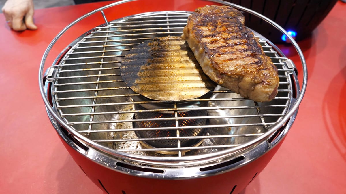 LotusGrill smokeless charcoal barbecue and everything you need to