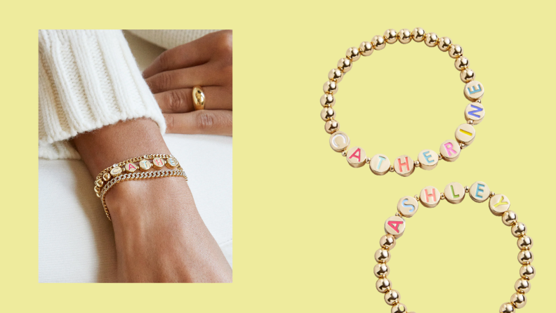 Best Jewelry for Moms: Baublebar Custom disc Pisa bracelet