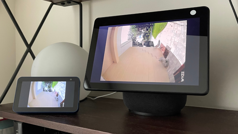 View from the Wyze Video Doorbell on Amazon Echo smart displays