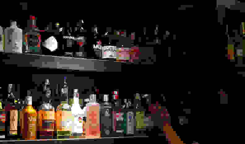 Wall of gins