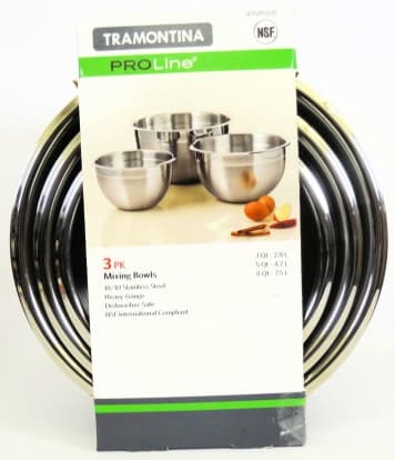 Product Image - Tramontina ProLine 3-Pack Mixing Bowls