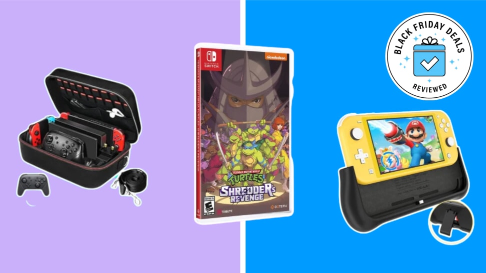 Three different Nintendo accessories and video games side-by-side.