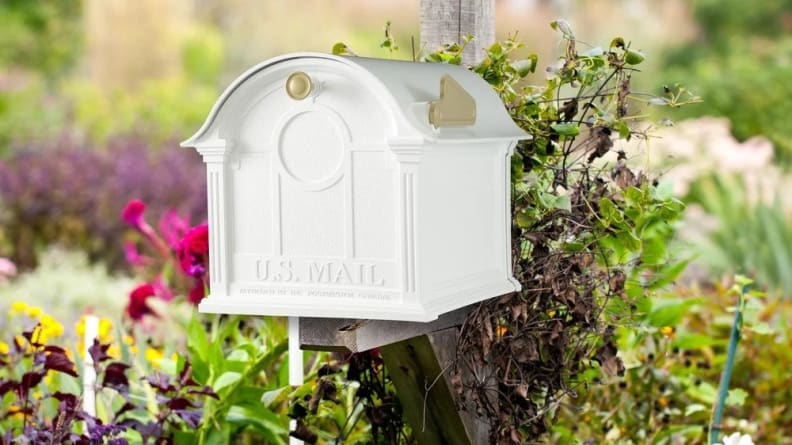 This sweet mailbox is spacious enough to hold small packages, too.
