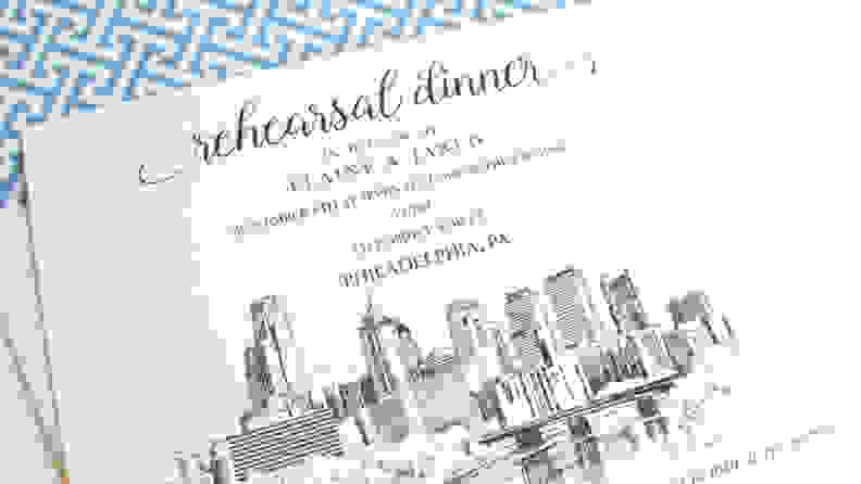 Kick off your wedding festivities and invest in these ten rehearsal dinner invitations. v