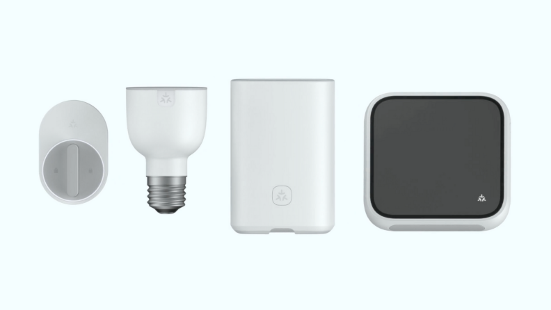A door lock and smart bulb are among the products that work with Matter, a new smart home alliance