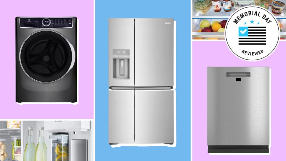 A collage of different appliances on sale this Memorial Day.