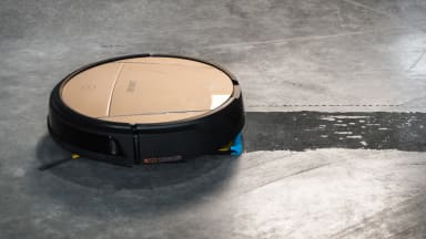 The Ecovacs Deebot D83 basking in the sun.