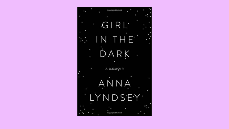Cover of Girl In The Dark in front of a background.
