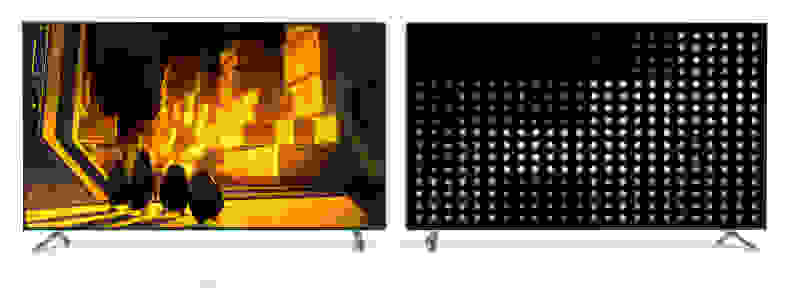 Full array local dimming at work on a Vizio LED TV