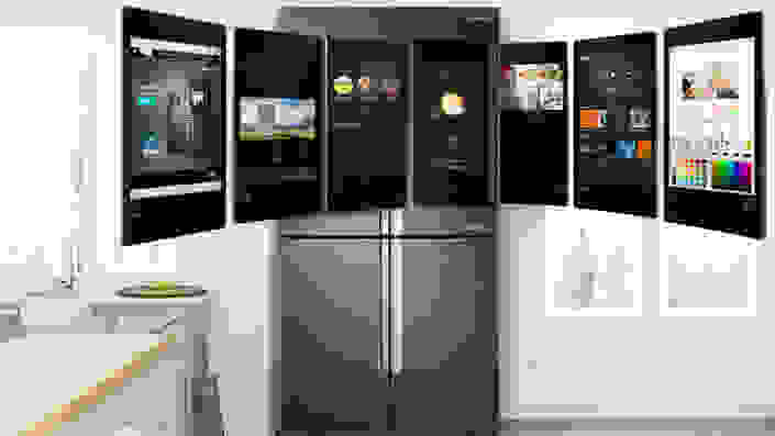 A Samsung Family Hub refrigerator