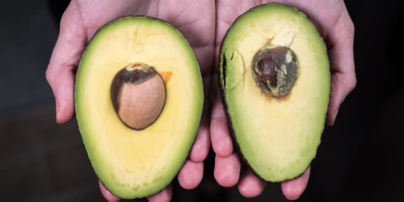 riper avocado
