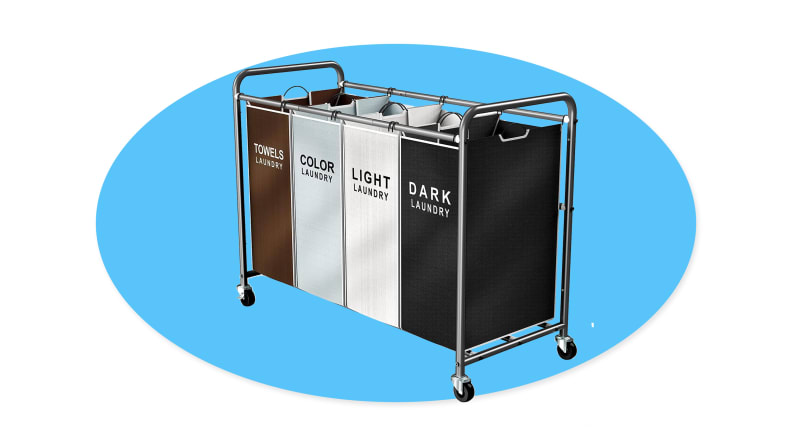 Romoon hamper on a blue background