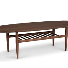 Product image of Lenia Walnut Oval Coffee Table