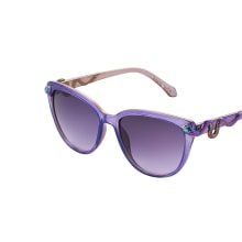 Product image of Betsey Johnson Women's Purple Crystal Serpentine Sunglasses Cat Eye