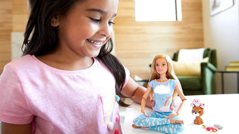 Barbie by Mattel in a mindfulness meditation pose