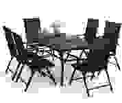 Product image of Phi Villa Patio Dining Set (Black Textilene)
