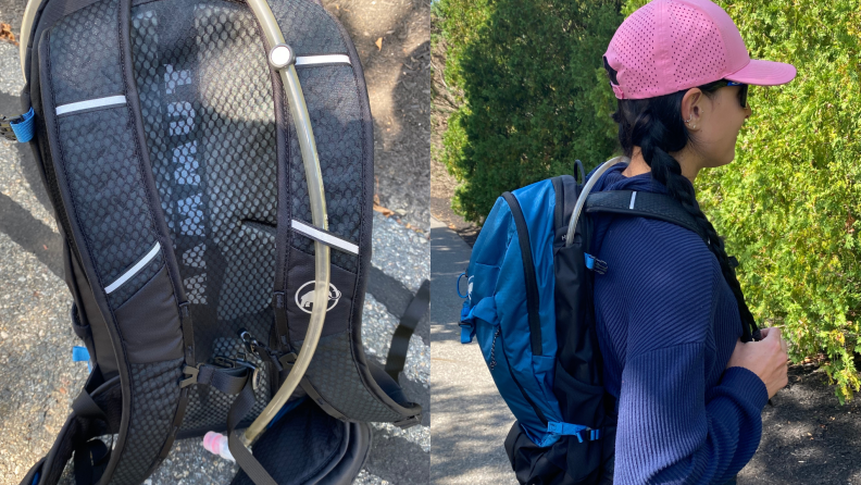 A closer look at the Lithium 20's hydration system.