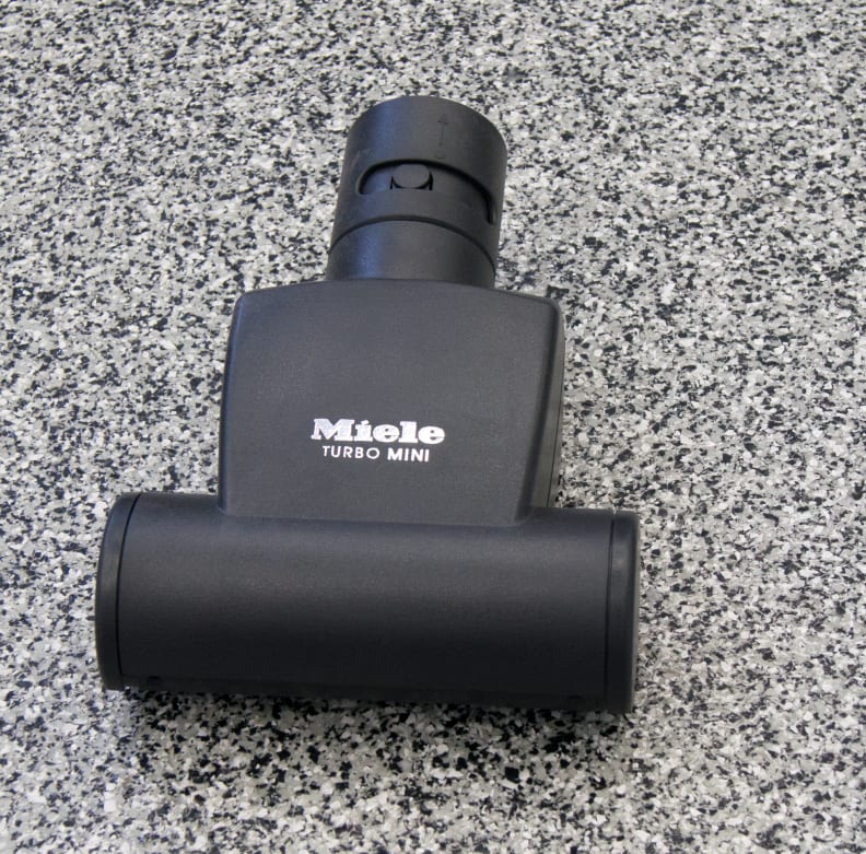 This is Miele's TurboBrush Mini, which gobbles up cat hair.