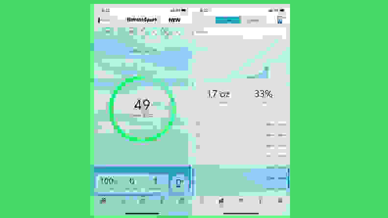 Goal screenshots from the Hidrate Spark water app