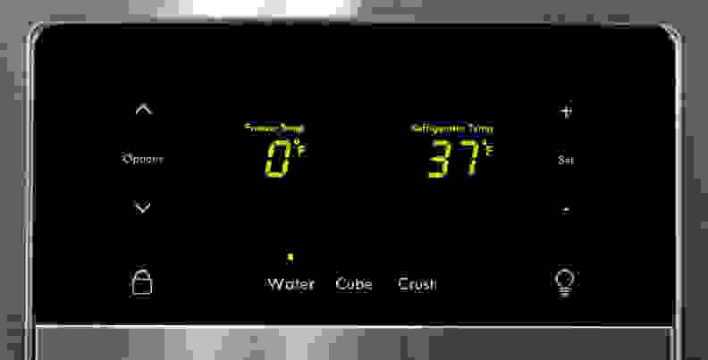 The fridge should be fine at 37°F, but you'll want to turn the Kenmore 70343's freezer down about two degrees for optimal performance.