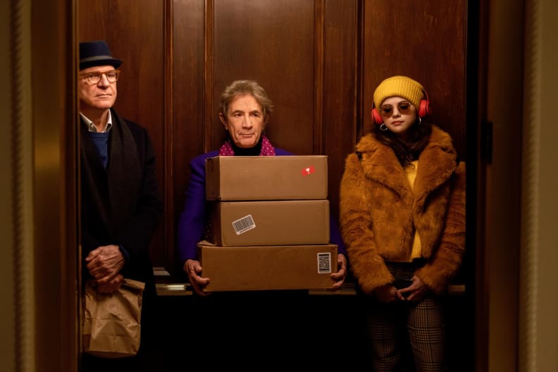 Steve Martin, Martin Short and Selena Gomez in Only Murders in the Building