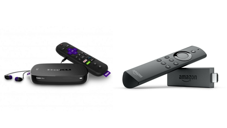 Roku and Amazon fire TV