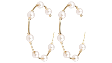 Pearl Hoop Earrings