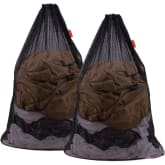 Cheer US Heavy Duty Diamond Mesh Laundry Bag, Sturdy Large Wash Bag,  Durable Drawstring Bag, Machine Washable Laundry Bag for Travel, Camp,  College