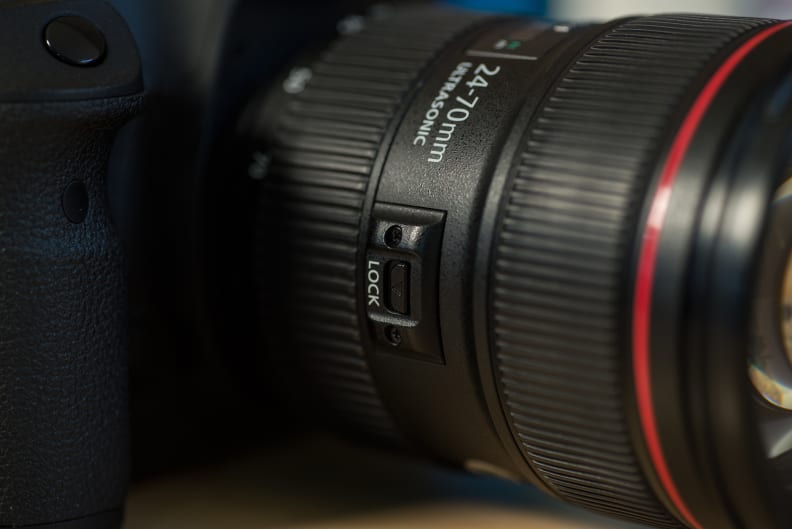 The included zoom lock helps prevent zoom creep when you're moving around a lot.