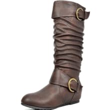 Product image of Dream Pairs Knee High Low Hidden Wedge Boots