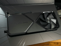 The Nvidia RTX 4080 Super in the color black.