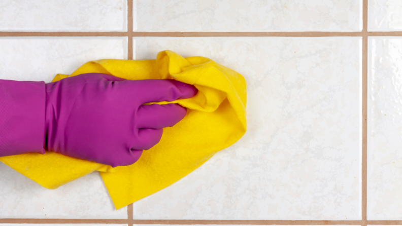 Scrubbing grout