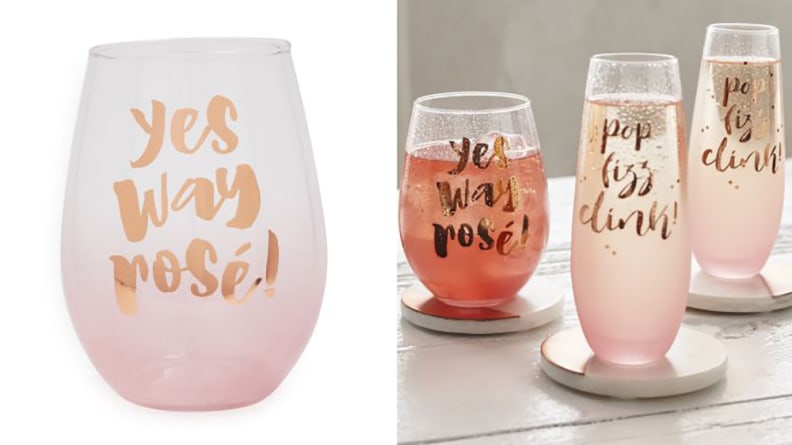 “Yes Way Rosé” Glass