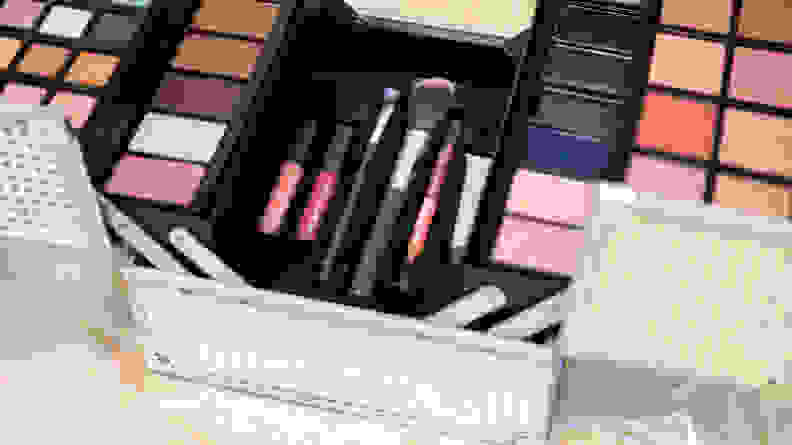 A closeup on the Ulta makeup kit.